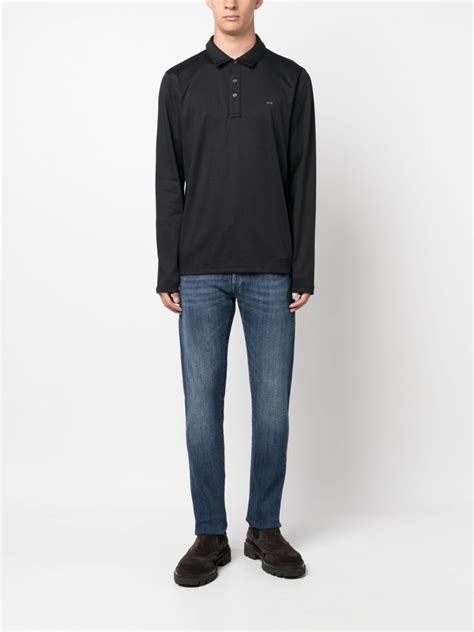 michael kors long sleeve polo|Cotton Long.